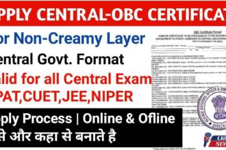 Central OBC NCL Certificate