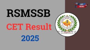 RSMSSB CET Result 2025