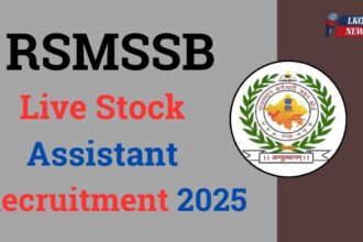 RSMSSB Live Stock Assistant Recruitment 2025