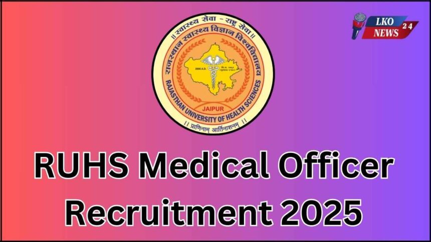 RUHS Medical Officer Recruitment 2025