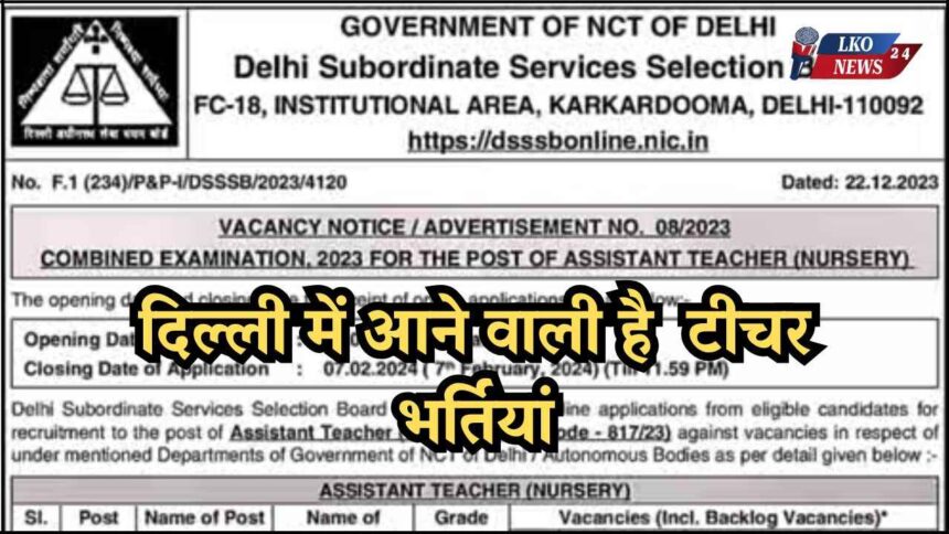 Delhi Teacher Recruitment 2025