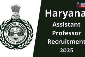 Haryana Assistant Professor Recruitment 2025