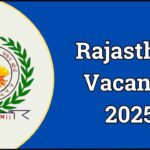 Rajasthan Vacancy 2025